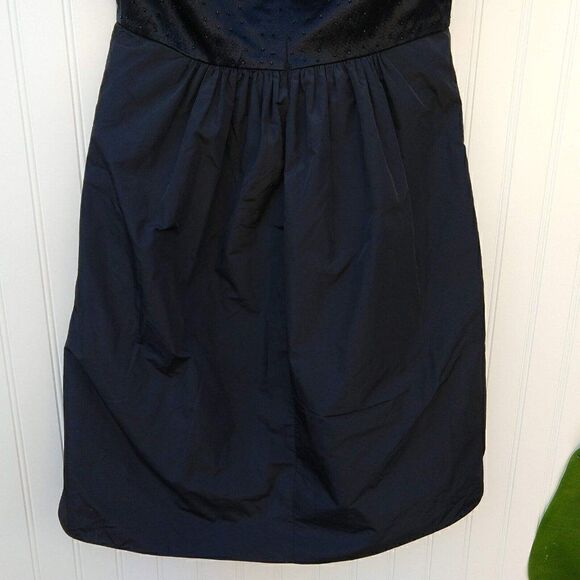 Vintage Y2K BCBG Max Azria Little Black Dress Size S Strapless Pockets Fit Flare - Picture 8 of 10